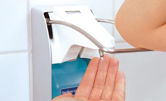 Hygienic hand disinfection