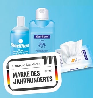 Sterillium Produkte mit dem Signet Marke des Jahrhunderts 2025